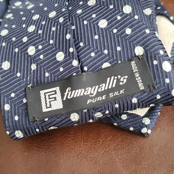 Fumagalli's | Spanish Silk Polka Dot Tie - Picture 3 of 4